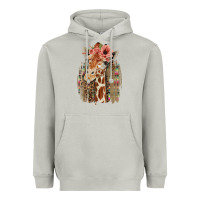 Moon Dust Giraffe with Floral Heavyweight Hoodie - Bettercallsaul