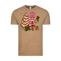 Vintage Coffee christmas tree cake and nutcracker with gifts ado Vintage Tee - AdoDesignShop