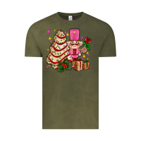 Vintage Olive christmas tree cake and nutcracker with gifts ado Vintage Tee - AdoDesignShop