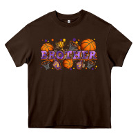 Chocolate Brown brother basketball Heavy Core Tee - Zillion Design Studio