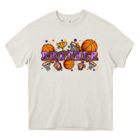 Cream brother basketball Heavy Core Tee - Zillion Design Studio