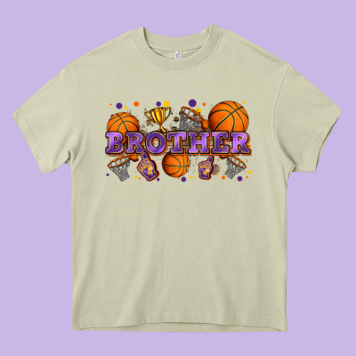 Brother Basketball Heavy Core Tee Designed By Zillion Design Studio