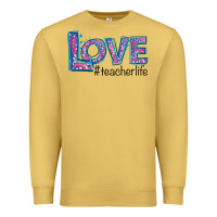 Antique Gold Love Teacher Life Premium Sweatshirt - Bettercallsaul