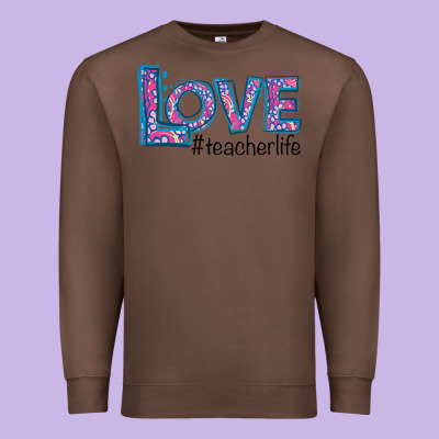 Love Teacher Life Premium Sweatshirt Designed By Bettercallsaul