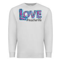 Dove Grey Love Teacher Life Premium Sweatshirt - Bettercallsaul
