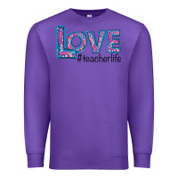 Purple Love Teacher Life Premium Sweatshirt - Bettercallsaul