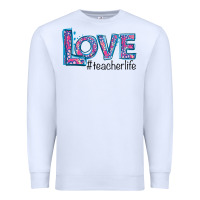 White Love Teacher Life Premium Sweatshirt - Bettercallsaul