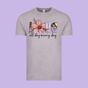 Love All Day Every Day Vintage Tee Designed By Artiststas