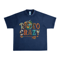 Navy rodeo crazy bucking bronco cowboy Urban Heavy Tee - Artiststas