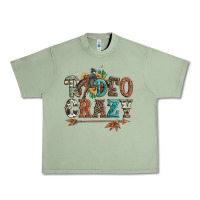 Oil Green rodeo crazy bucking bronco cowboy Urban Heavy Tee - Artiststas