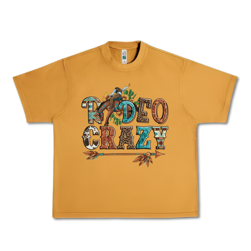 Rodeo Crazy Bucking Bronco Cowboy Urban Heavy Tee by Artiststas | Teevron