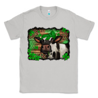 Moon Dust st Patricks cow with leopard background holstein cow Classic Tee - Jasminsmagicworld