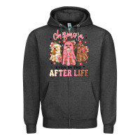Charcoal Heather chismosa even in the after life Zipper Hoodie - MaliasSmallBusiness