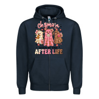 Navy chismosa even in the after life Zipper Hoodie - MaliasSmallBusiness