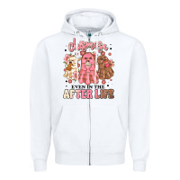 White chismosa even in the after life Zipper Hoodie - MaliasSmallBusiness