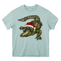 Arona Christmas alligator Heavy Core Tee - BarkalooDesign