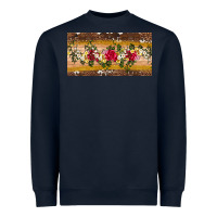 Navy western  leopardfloral licanse plate Heavyweight Sweatshirt - Artiststas