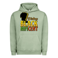 Pigment Oil Green Feeling blacknificent Urban Hoodie - HowdyJamesFarm