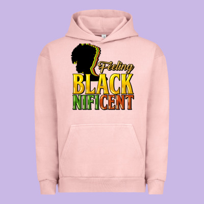 Feeling Blacknificent Urban Hoodie Designed By Howdyjamesfarm