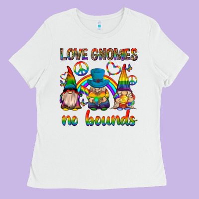 Pride Gnomies Ladies Tee Designed By Texasbilliewilder