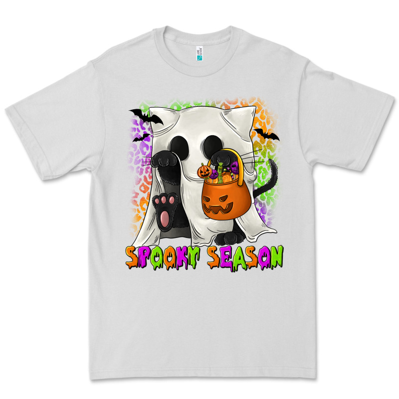 Spooky Season Ghost Cat Premium Tee by texasbilliewilder | Teevron