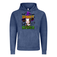 Vintage Denim Spooky heifer halloween Vintage Hoodie - Artiststas