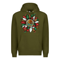 Army Green Mexican Sunflower Premium Hoodie - texasbilliewilder