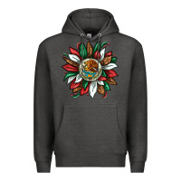 Charcoal Heather Mexican Sunflower Premium Hoodie - texasbilliewilder