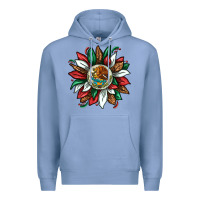 Colony Blue Mexican Sunflower Premium Hoodie - texasbilliewilder