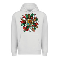 Dove Grey Mexican Sunflower Premium Hoodie - texasbilliewilder
