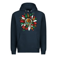 Navy Mexican Sunflower Premium Hoodie - texasbilliewilder
