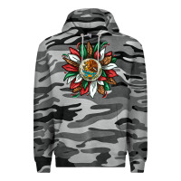 Slate Camo Mexican Sunflower Premium Hoodie - texasbilliewilder