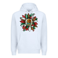 White Mexican Sunflower Premium Hoodie - texasbilliewilder