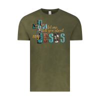 Vintage Olive let me tell you about my jesus Vintage Tee - Artiststas