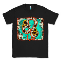Black leo turquoise cowhide Classic Tee - RanaPortraitStore