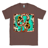 Chestnut leo turquoise cowhide Classic Tee - RanaPortraitStore