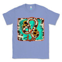 Colony Blue leo turquoise cowhide Classic Tee - RanaPortraitStore