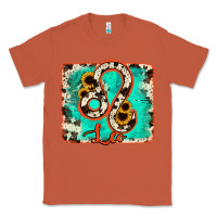 Copper leo turquoise cowhide Classic Tee - RanaPortraitStore