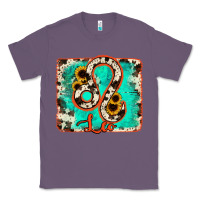 Lavender leo turquoise cowhide Classic Tee - RanaPortraitStore
