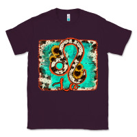 Plum leo turquoise cowhide Classic Tee - RanaPortraitStore