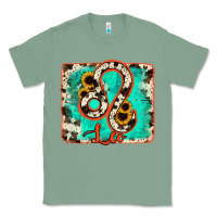 Sage leo turquoise cowhide Classic Tee - RanaPortraitStore