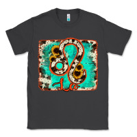 Smoke leo turquoise cowhide Classic Tee - RanaPortraitStore