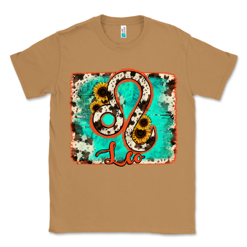 Leo Turquoise Cowhide Classic Tee by RanaPortraitStore | Teevron