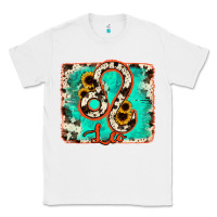 White leo turquoise cowhide Classic Tee - RanaPortraitStore
