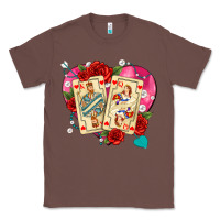 Chestnut playing cards roses and pearls Classic Tee - AdoDesignShop