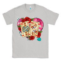 Moon Dust playing cards roses and pearls Classic Tee - AdoDesignShop