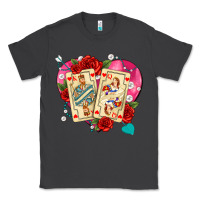 Smoke playing cards roses and pearls Classic Tee - AdoDesignShop