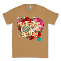 Toasted Coconut playing cards roses and pearls Classic Tee - AdoDesignShop