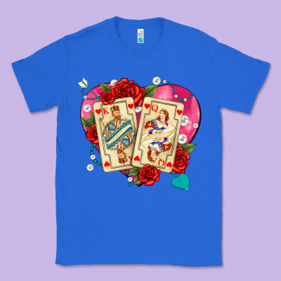 Playing Cards Roses And Pearls Classic Tee Designed By Adodesignshop