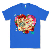 True Royal playing cards roses and pearls Classic Tee - AdoDesignShop